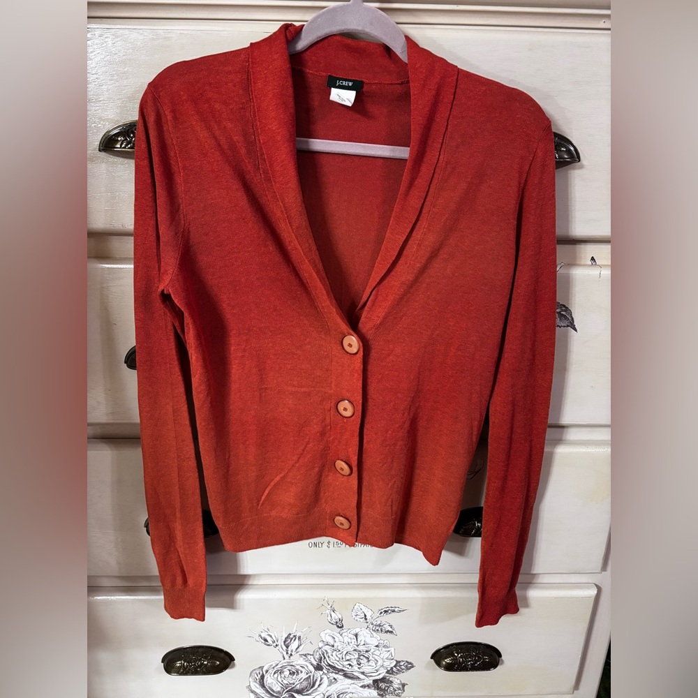 J Crew women’s silk and linen cardigan